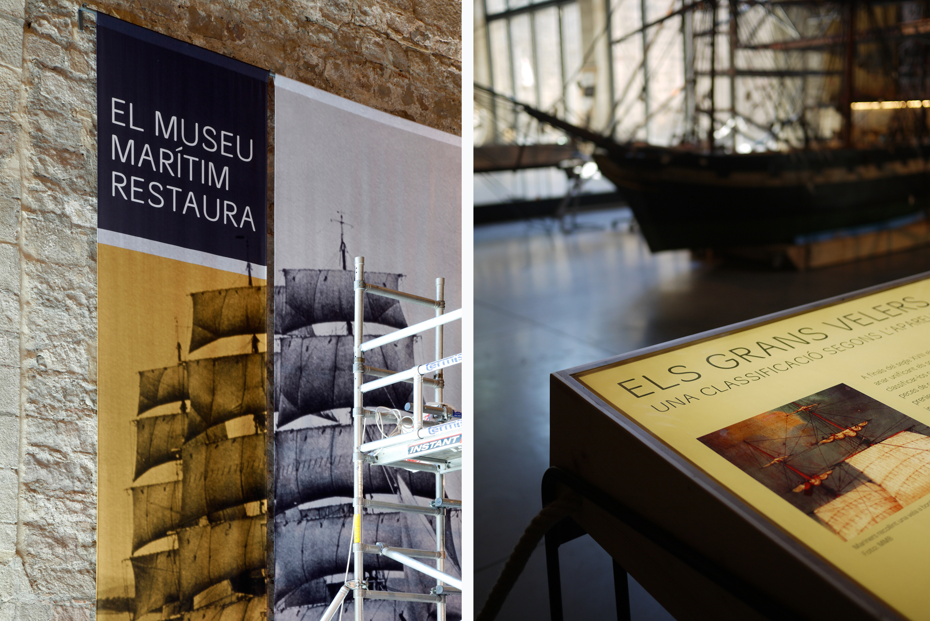 Estudi Blanc I Bàrbara Blanc I Disseny – Projectes – Fragata Barcelona. Museu marítim Estudi Blanc I Bàrbara Blanc I Disseny - Projectes - Fragata Barcelona. Museu marítim