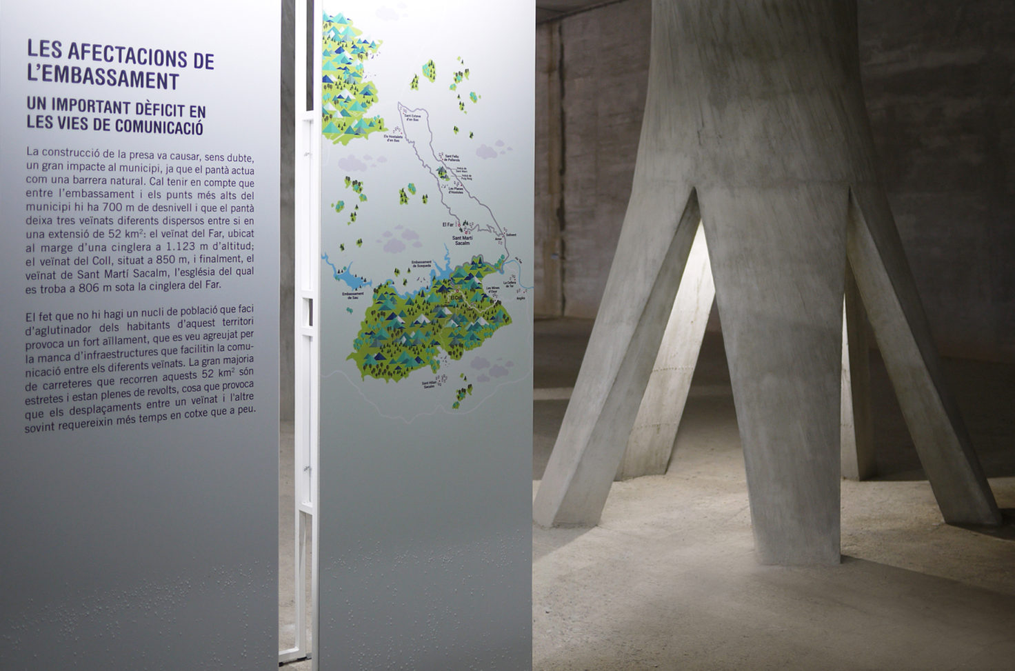 Estudi Blanc I Bàrbara Blanc I Disseny - Projectes - 50 anys de l'embassament de Susqueda