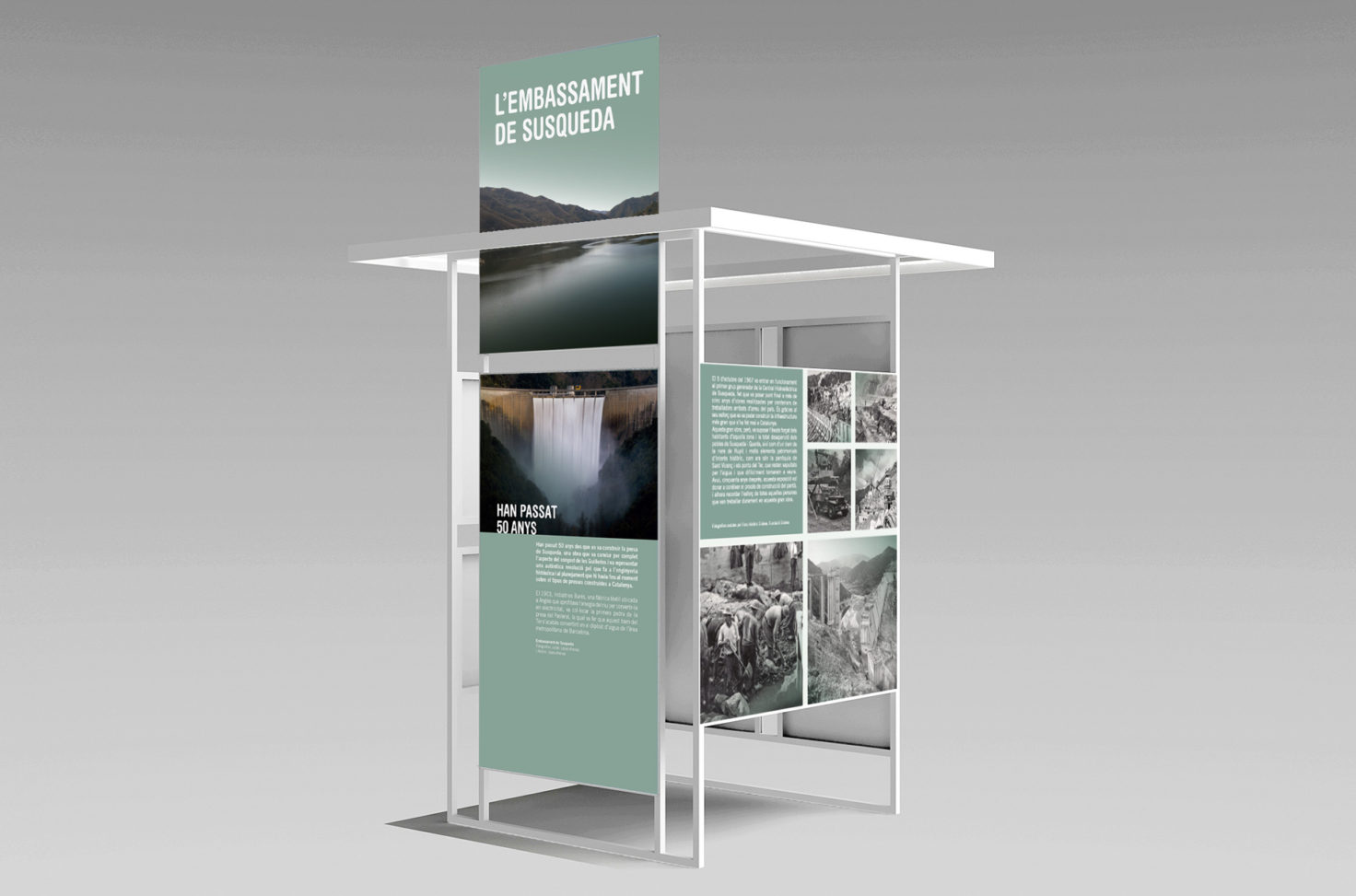 Estudi Blanc I Bàrbara Blanc I Disseny - Projectes - 50 anys de l'embassament de Susqueda