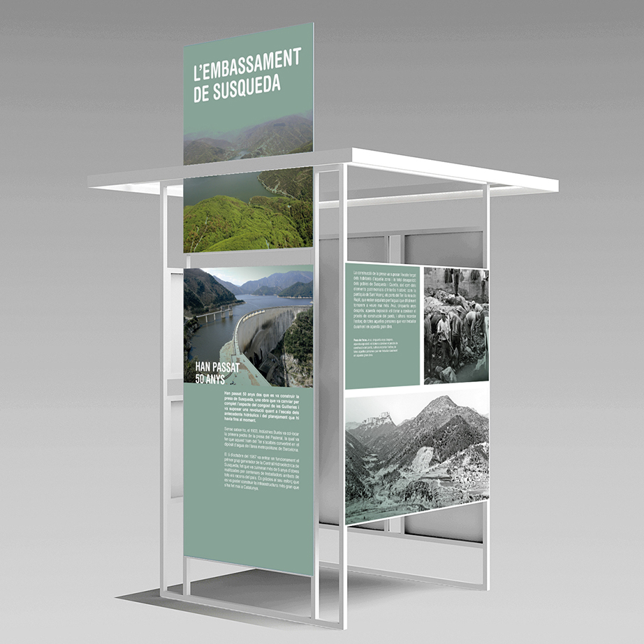 Estudi Blanc I Bàrbara Blanc I Disseny - Projectes - 50 anys de l'embassament de Susqueda